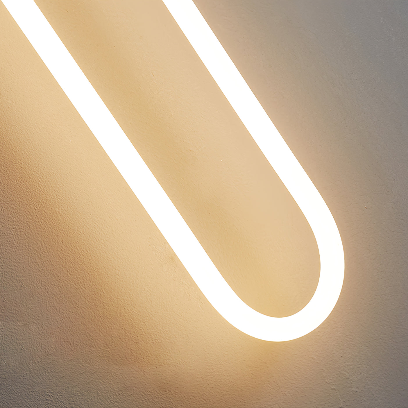 The lamp turned off, showcasing its sculptural form.