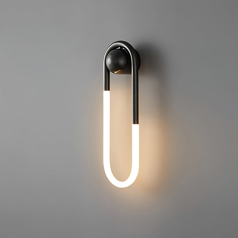 Dimensions and measurements of the small Rudi Loop Wall Lamp.