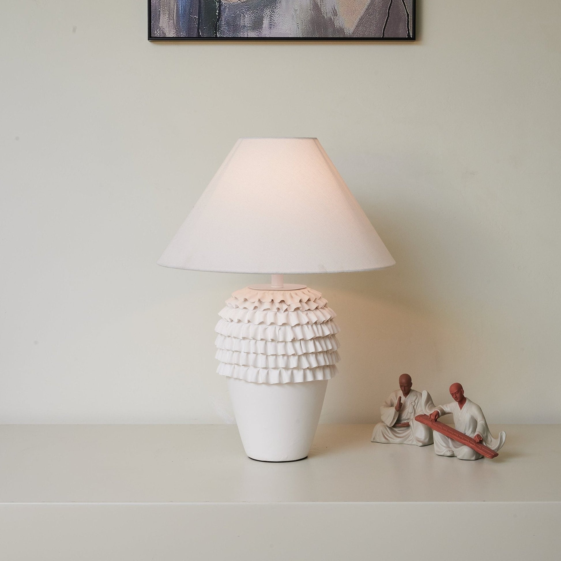 Jonathan Modern Ceramics Table Lamp-Neutral Decor