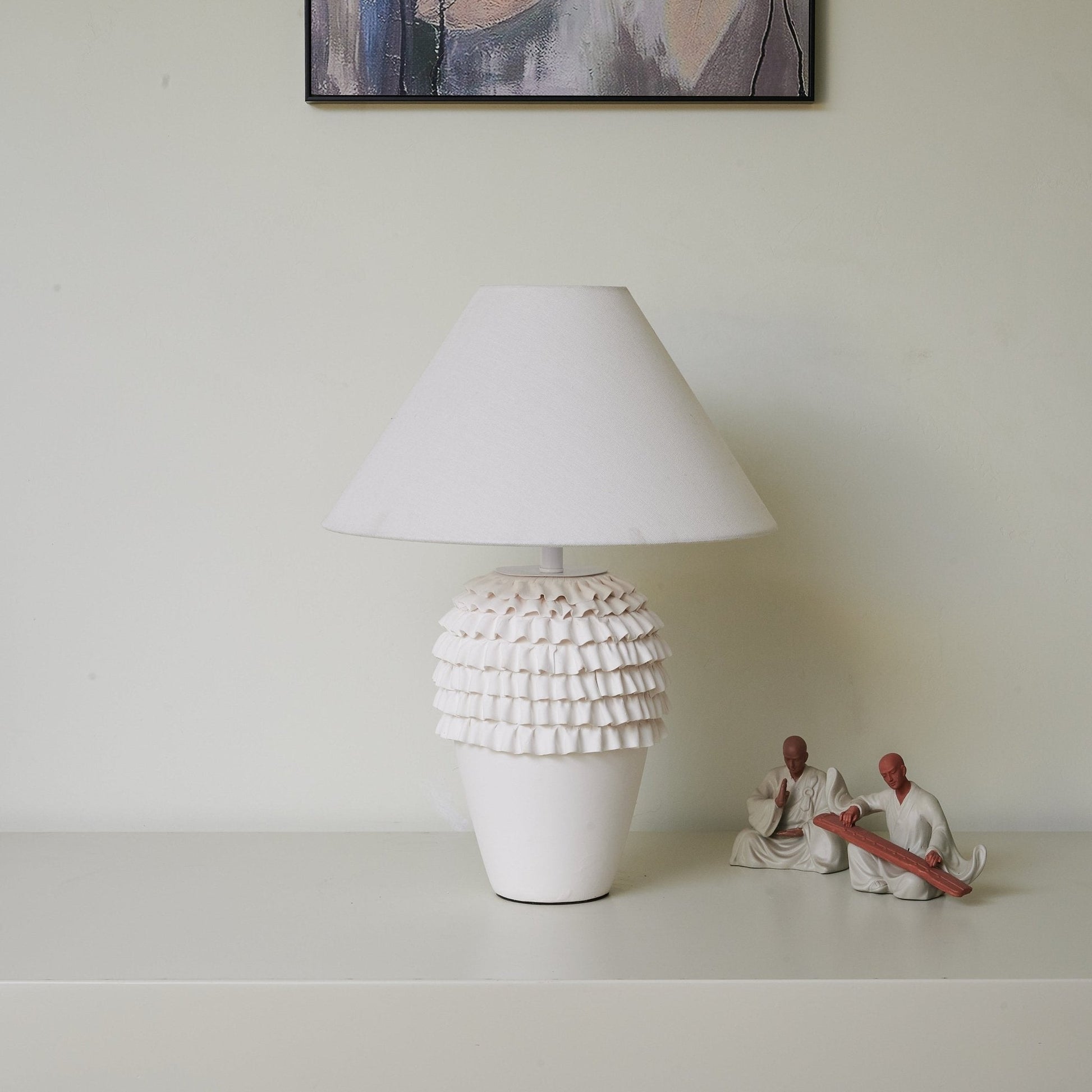 Jonathan Modern Ceramics Table Lamp-Neutral Decor