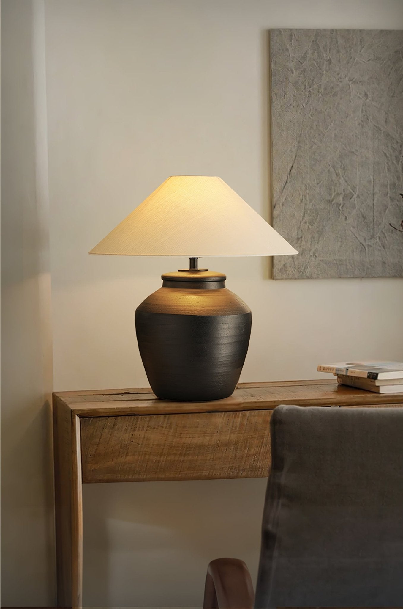 Silas Modern Ceramics Table Lamp-Neutral Decor