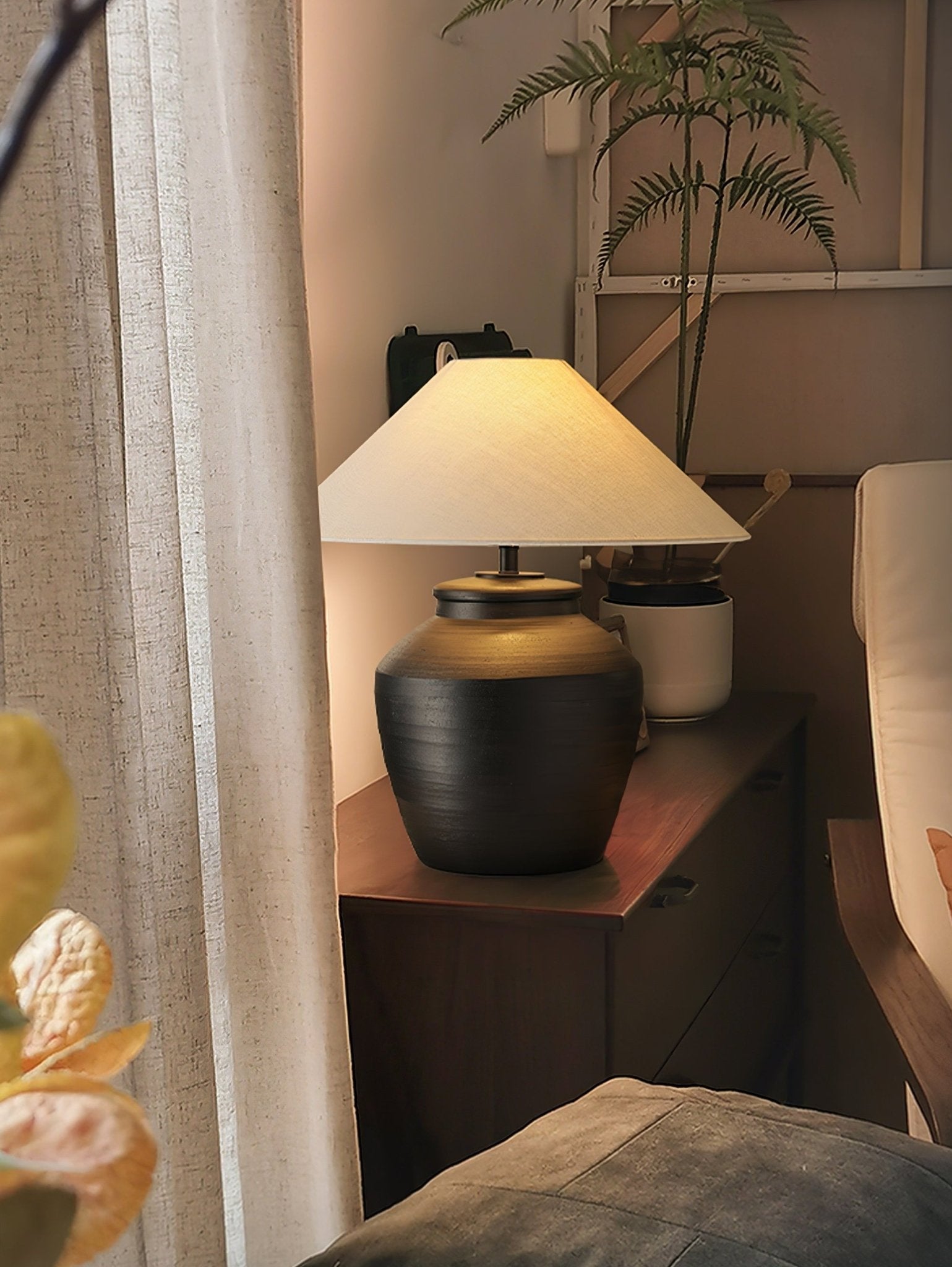 Silas Modern Ceramics Table Lamp-Neutral Decor