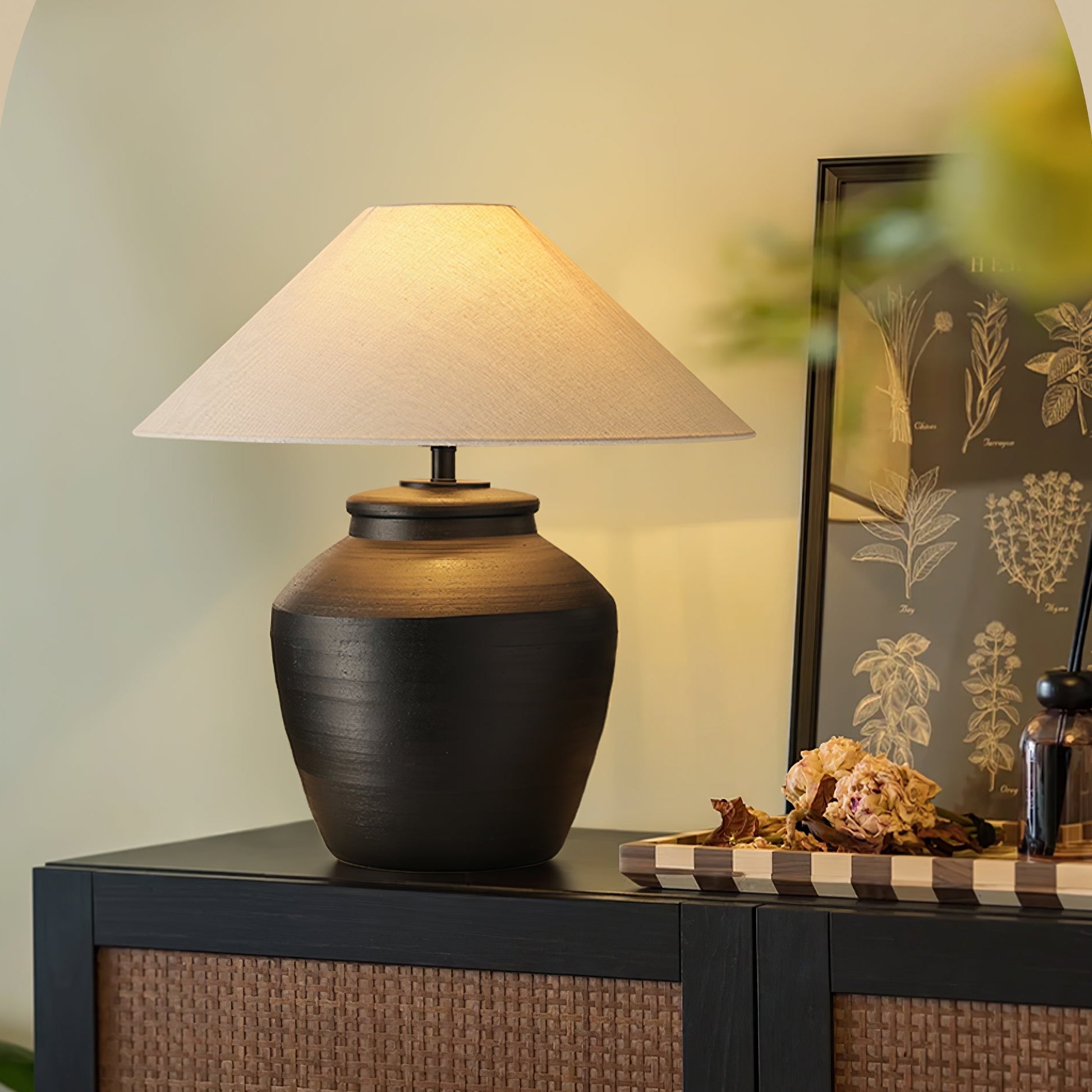 Silas Modern Ceramics Table Lamp-Neutral Decor