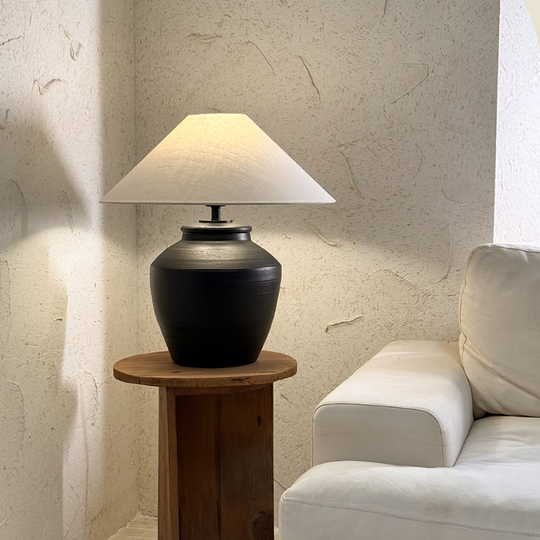 Silas Modern Ceramics Table Lamp-Neutral Decor