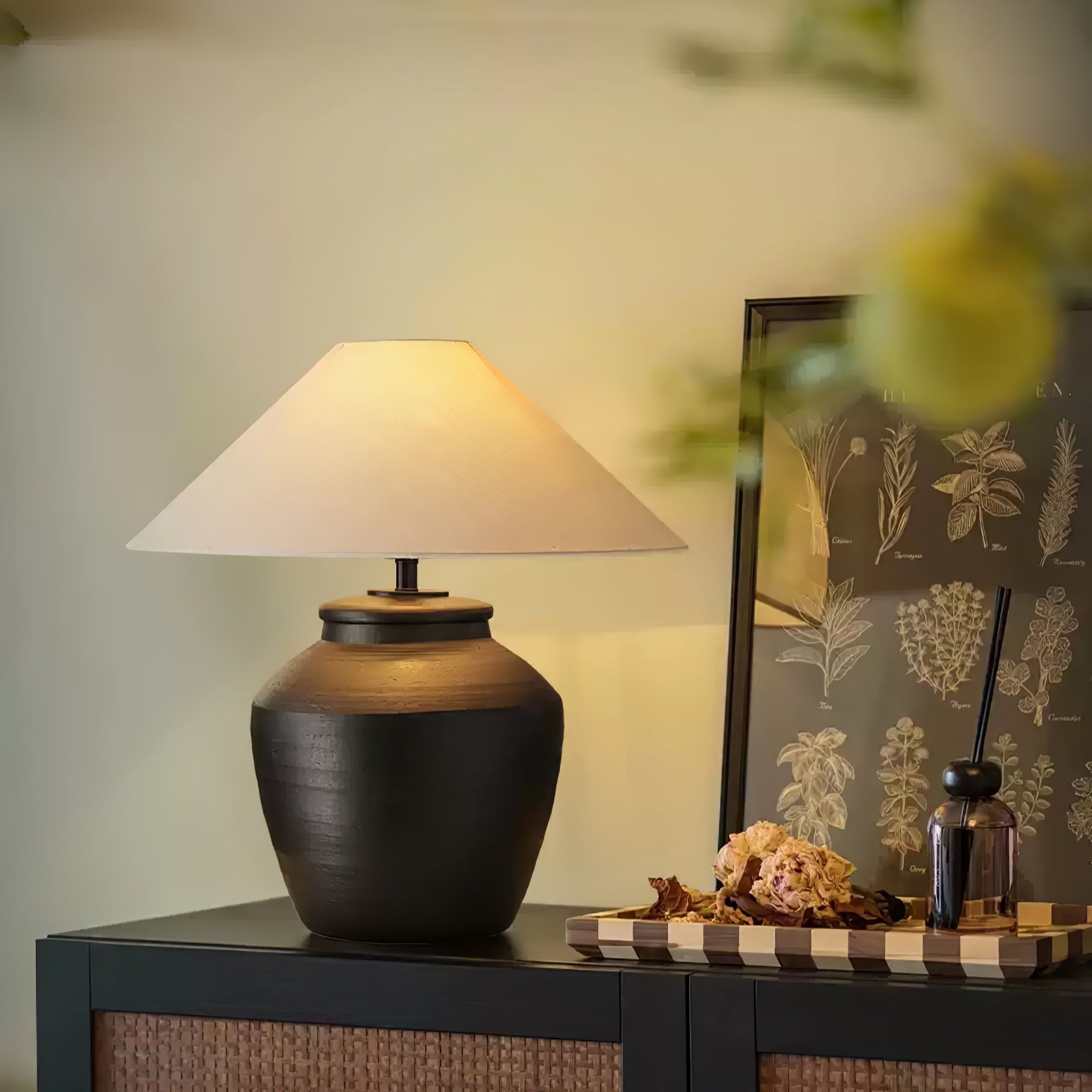 Silas Modern Ceramics Table Lamp-Neutral Decor