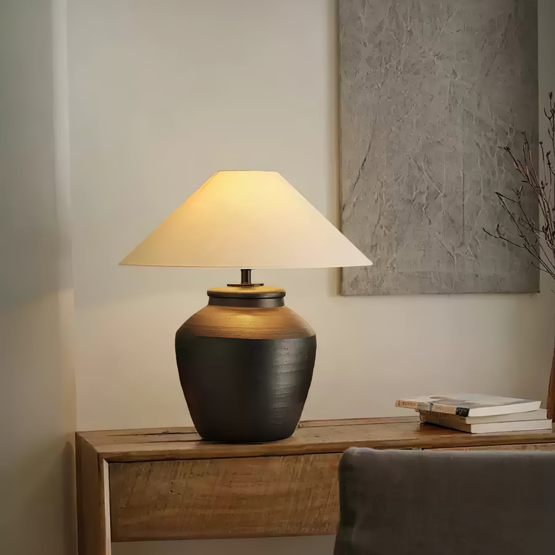 Silas Modern Ceramics Table Lamp-Neutral Decor