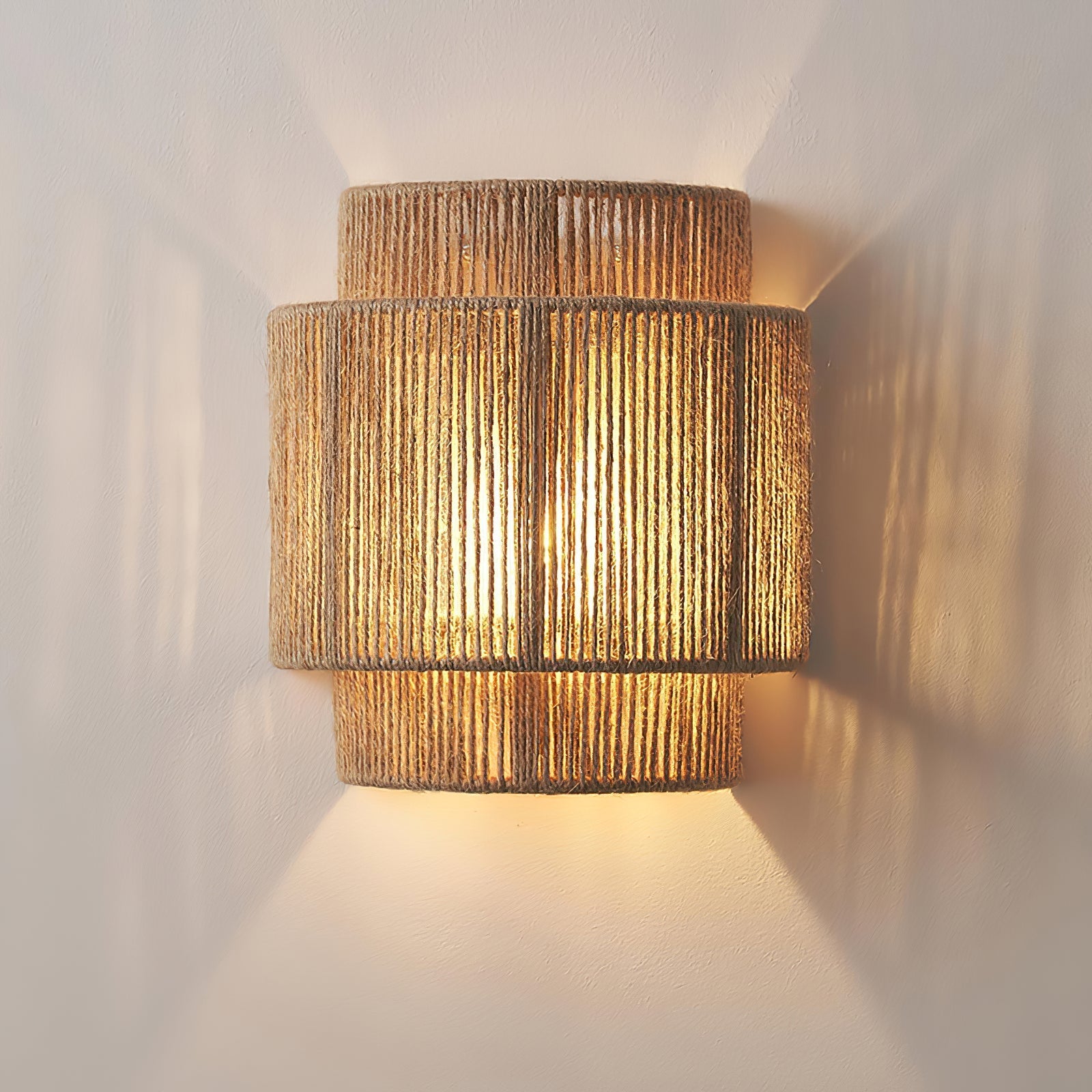 Lustra Wall Lamp Rustic Weave-Neutral Decor