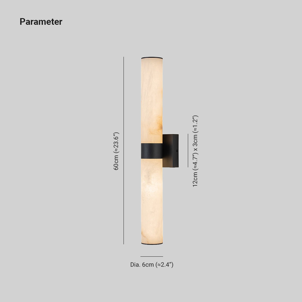 Glitre LED Linear Alabaster Bathroom Wall Sconce-Neutral Decor