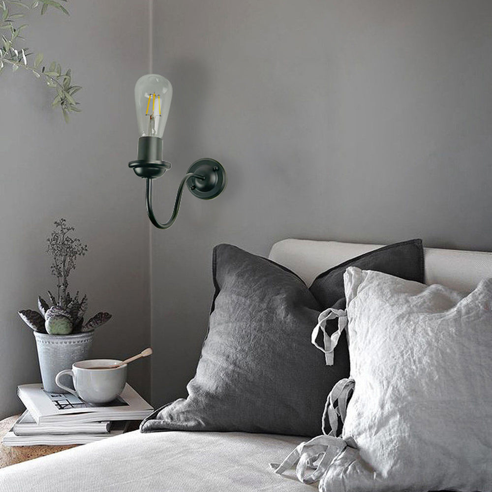 Silva Simple Retro Wrought Iron Wall Lamp for Garden - Neutral Decor