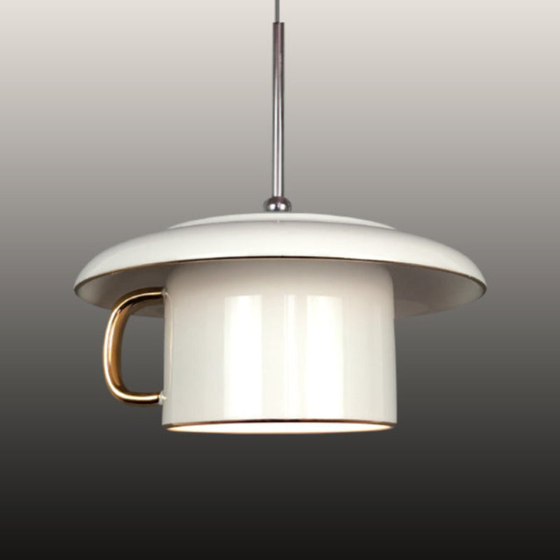 Valentina Urban Cup Ceramic LED Pendant Light Living Room - Neutral Decor
