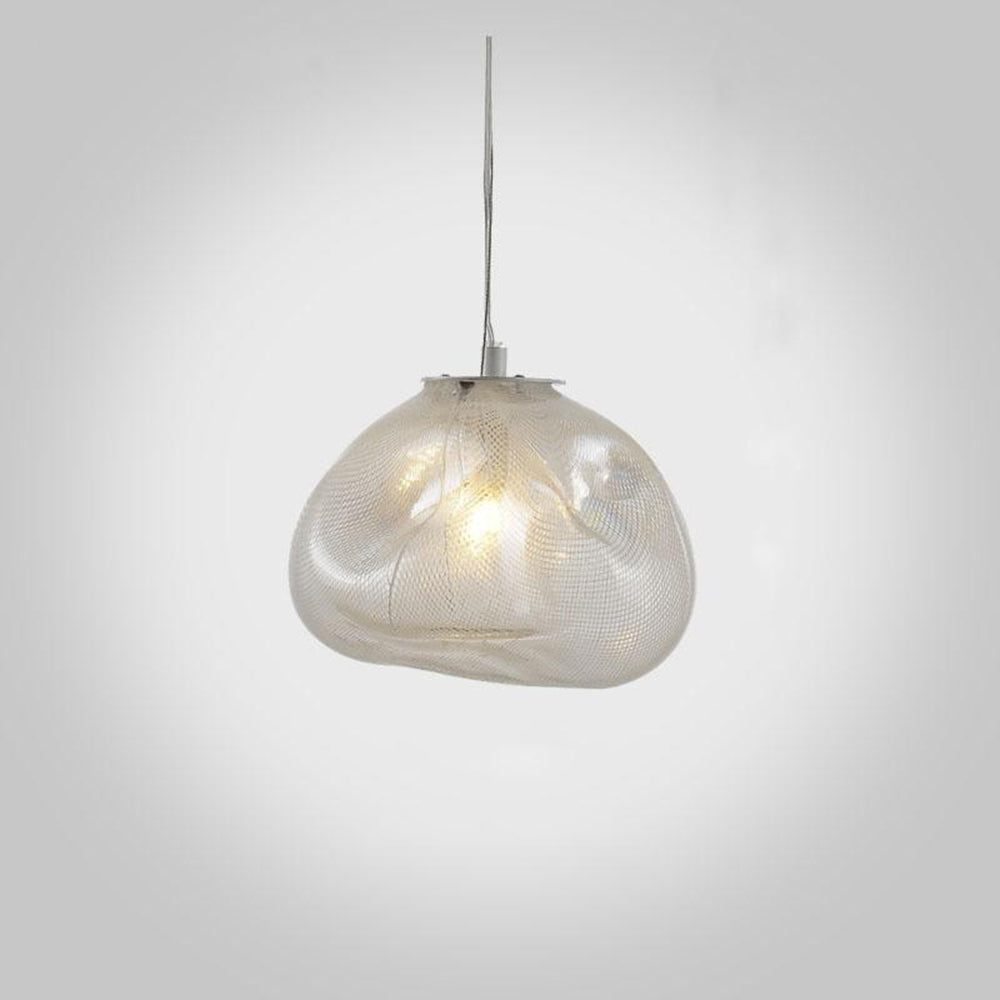 Avi Minimalist Spherical Glass Pendant Light, 3 Colour - Neutral Decor