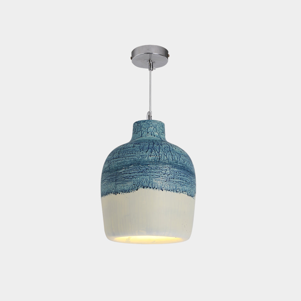 Avi Wabi Sabi Jar Shaped Resin Pendant Light, 4 Color - Neutral Decor