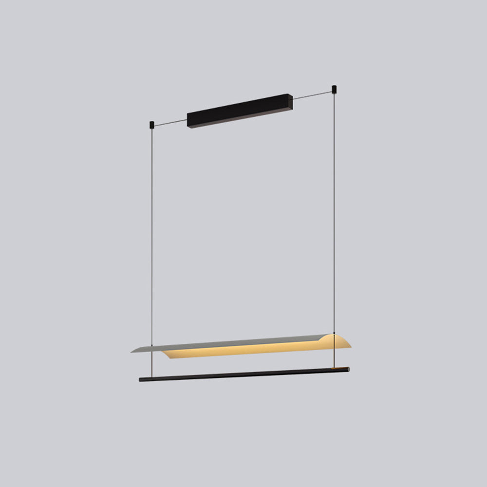 Arisha Minimalist Linear Metal Pendant Light - Neutral Decor