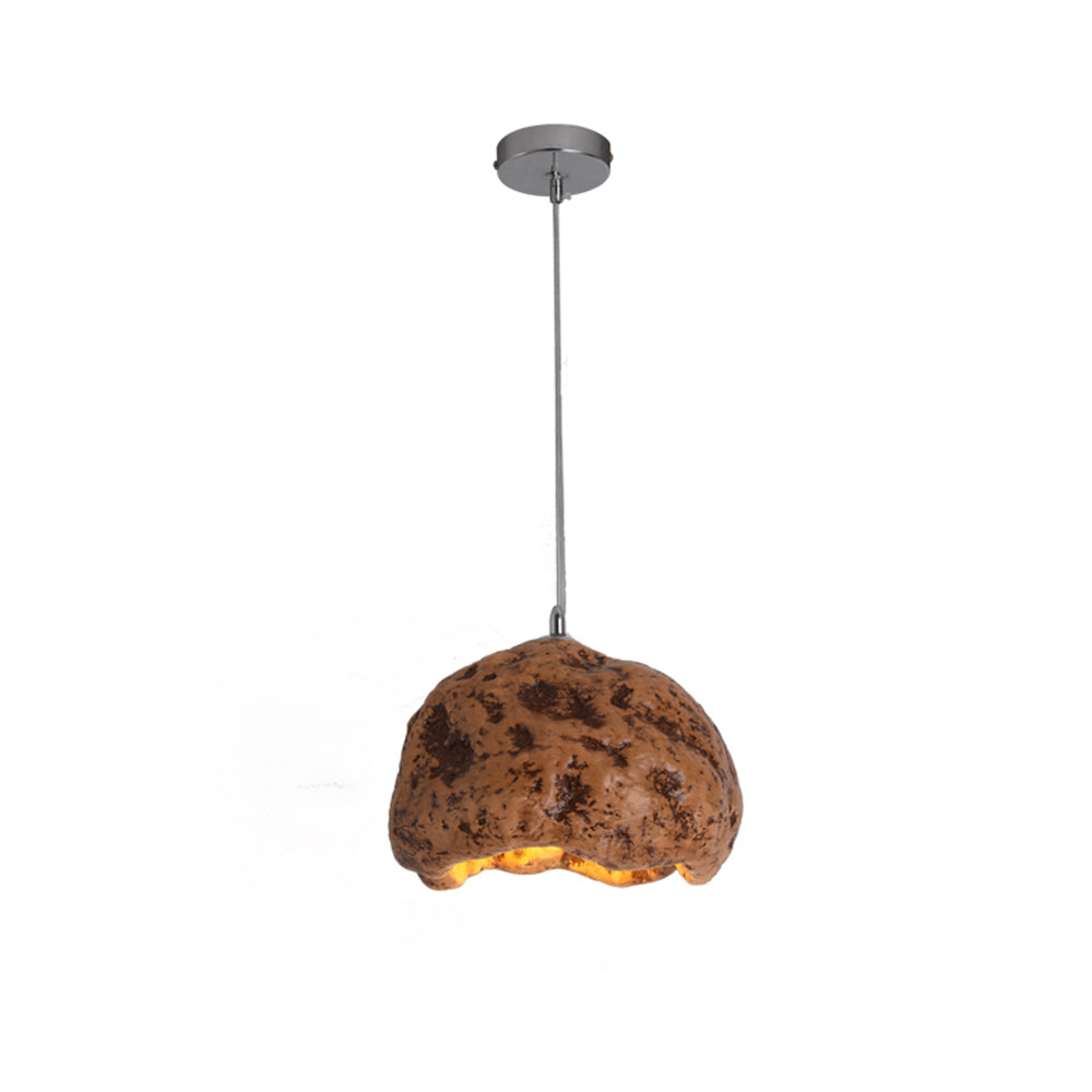 Avi Wabi Sabi Irregular Shape Resin Pendant Light, 3 Color - Neutral Decor