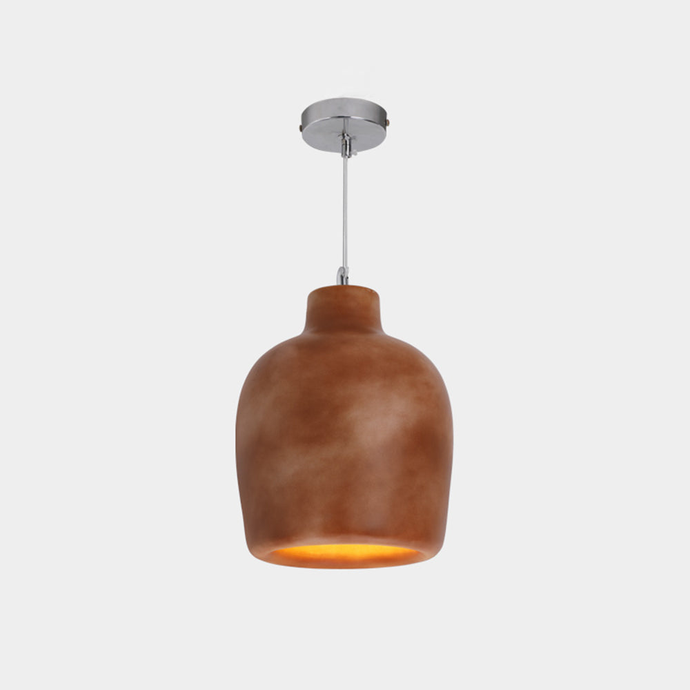 Avi Wabi Sabi Jar Shaped Resin Pendant Light, 4 Color - Neutral Decor