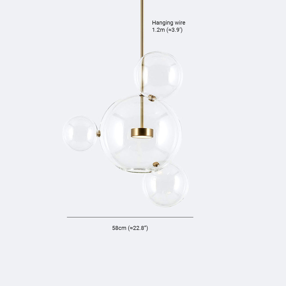 Valentina Modern Bubble Cluster Pendant Light Gold - Neutral Decor