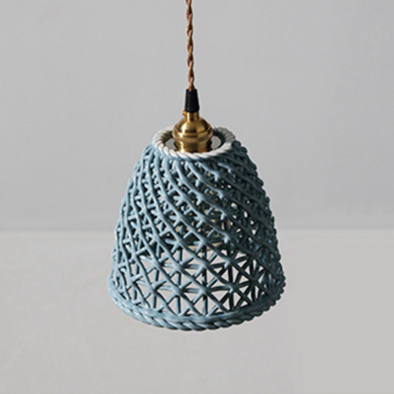 Valentina Modern LED Pendant Light Metal Blue White Bedroom/Kitchen - Neutral Decor