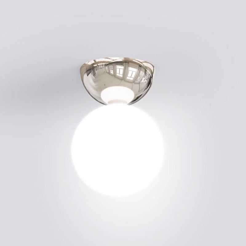 Valentina Modern Flush Mount Ceiling Light Metal Glass Bedroom - Neutral Decor