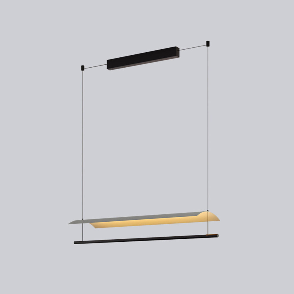 Arisha Minimalist Linear Metal Pendant Light - Neutral Decor