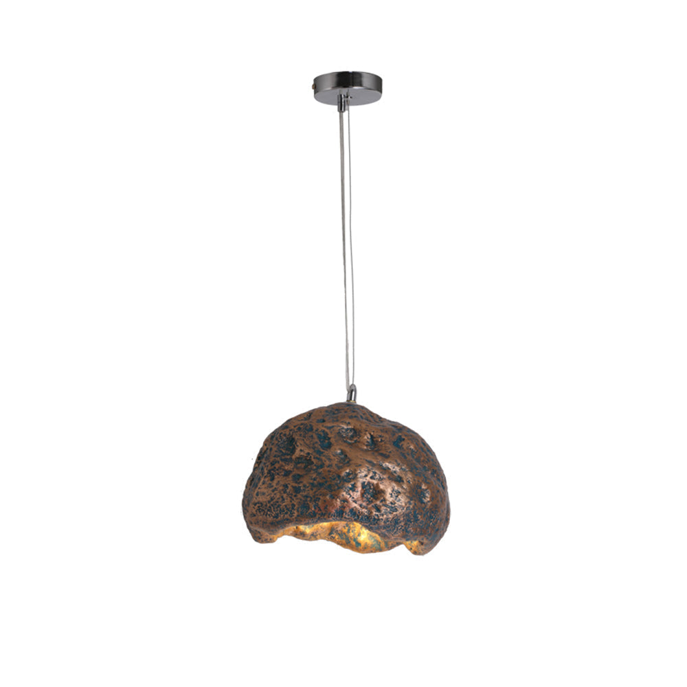 Avi Wabi Sabi Irregular Shape Resin Pendant Light, 3 Color - Neutral Decor