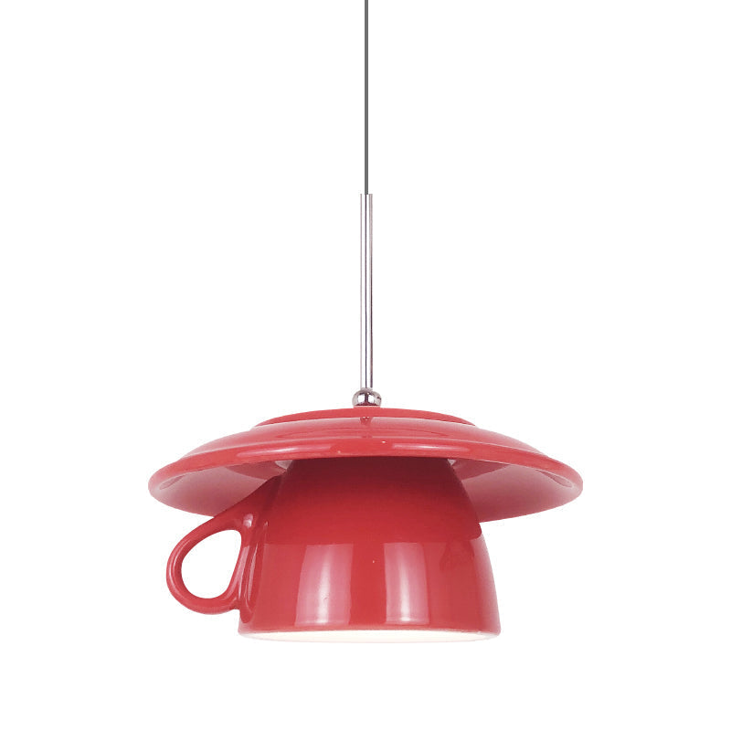 Valentina Modern Cup Ceramic LED Pendant Light Bedroom - Neutral Decor