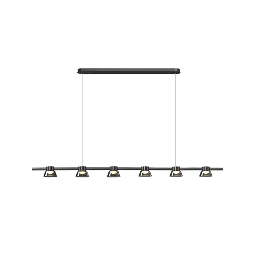 Arisha Modern Linear Metal Pendant Light,Black - Neutral Decor