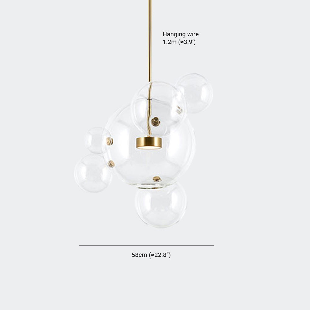Valentina Modern Bubble Cluster Pendant Light Gold - Neutral Decor