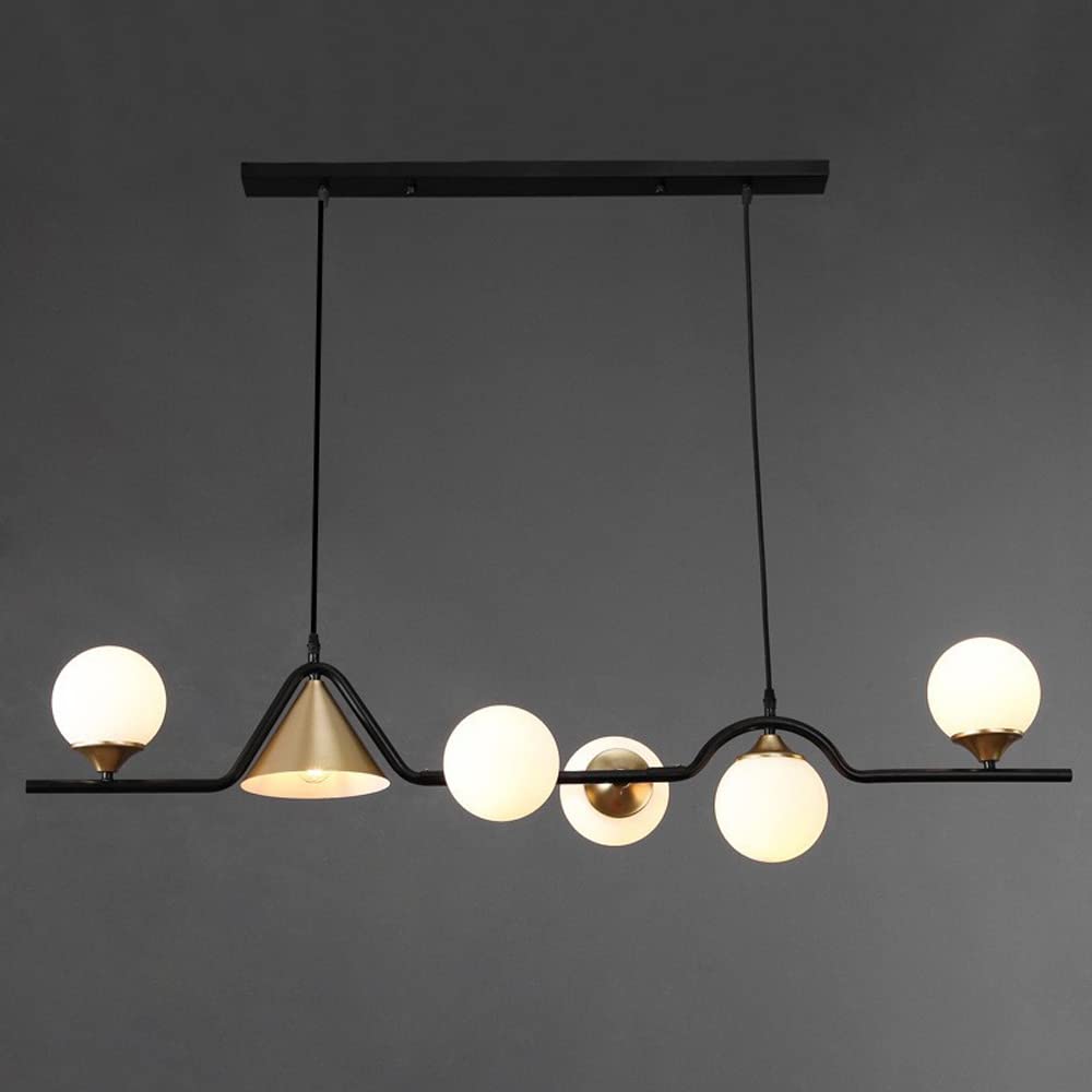 Arisha Modern LED Pendant Light Black/Gold Glass Living Room/Bedroom - Neutral Decor