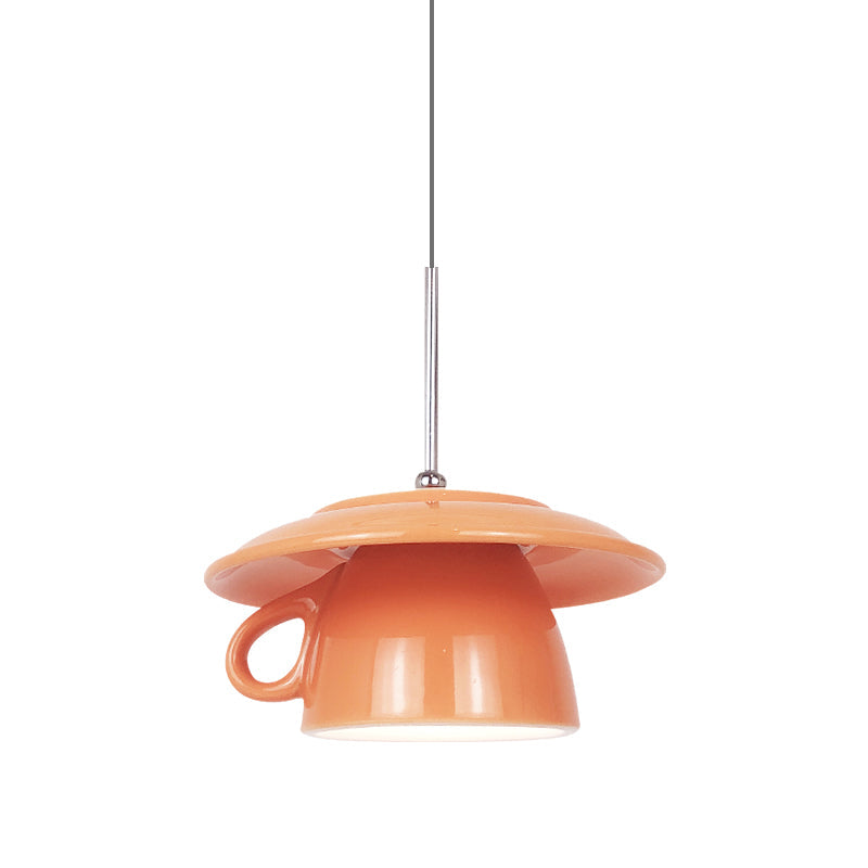 Valentina Modern Cup Ceramic LED Pendant Light Bedroom - Neutral Decor