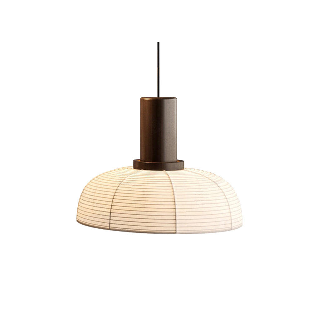 Muto Retro Fabric & Metal Pendant Light, 2 Style - Neutral Decor