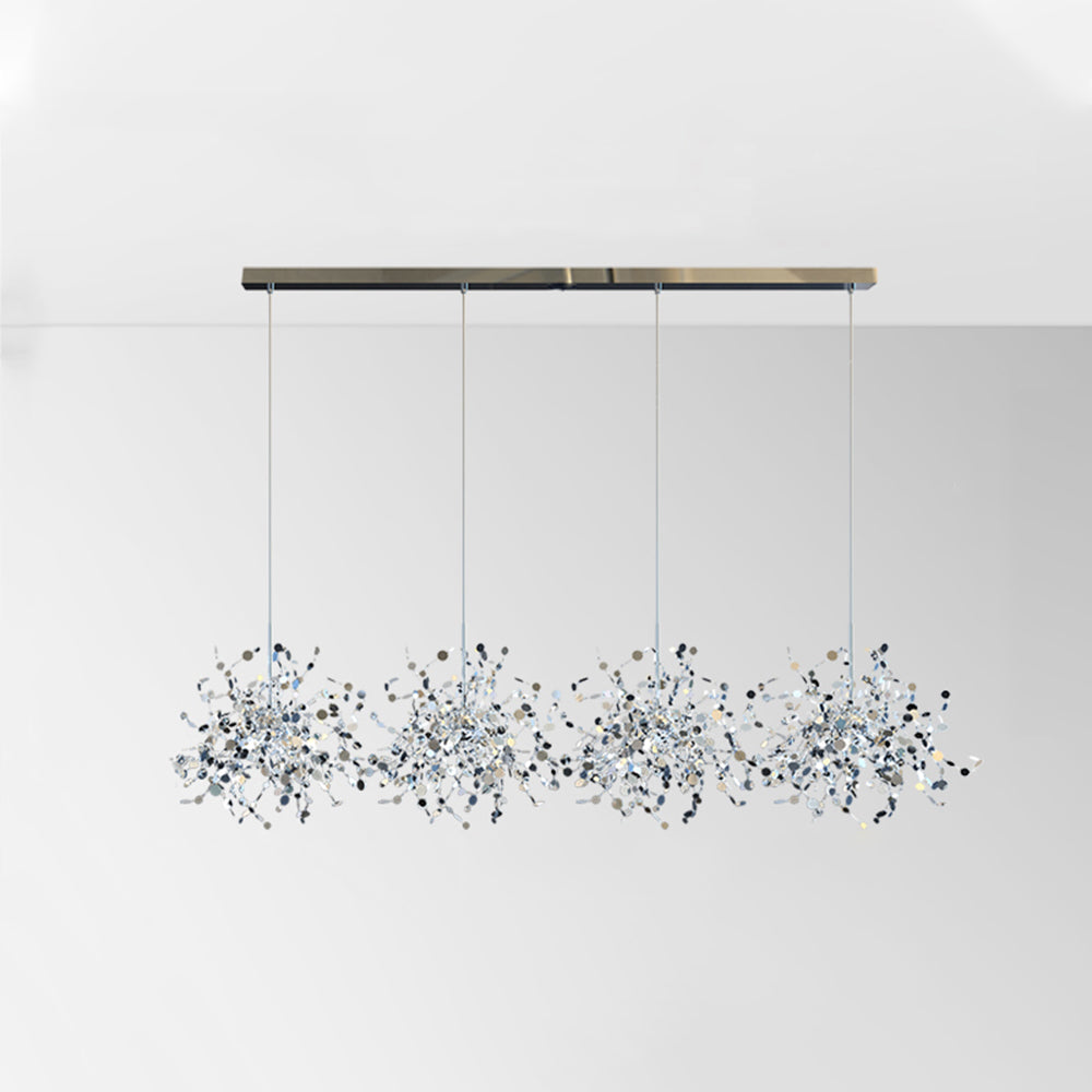 Olivia Artsy Classy Cluster Fireworks Pendant Light, Stainless steel - Neutral Decor