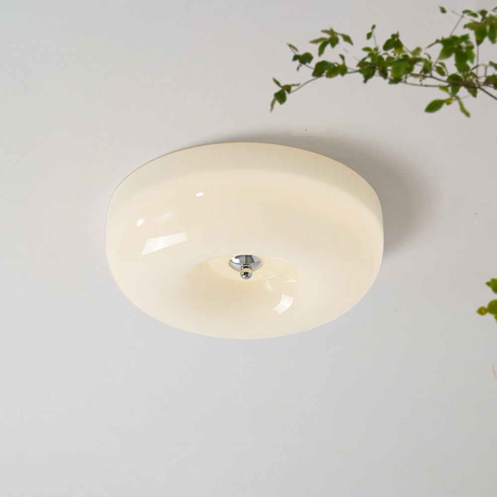 Candy Ceiling Light Cream Glass