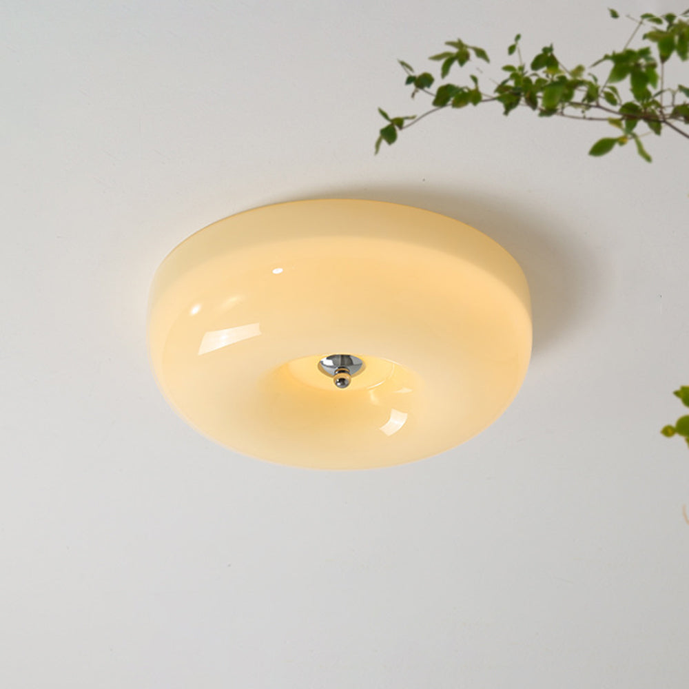 Candy Ceiling Light Cream Glass