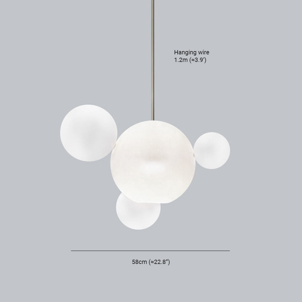 Valentina Modern Bubble Cluster Pendant Light Gold - Neutral Decor