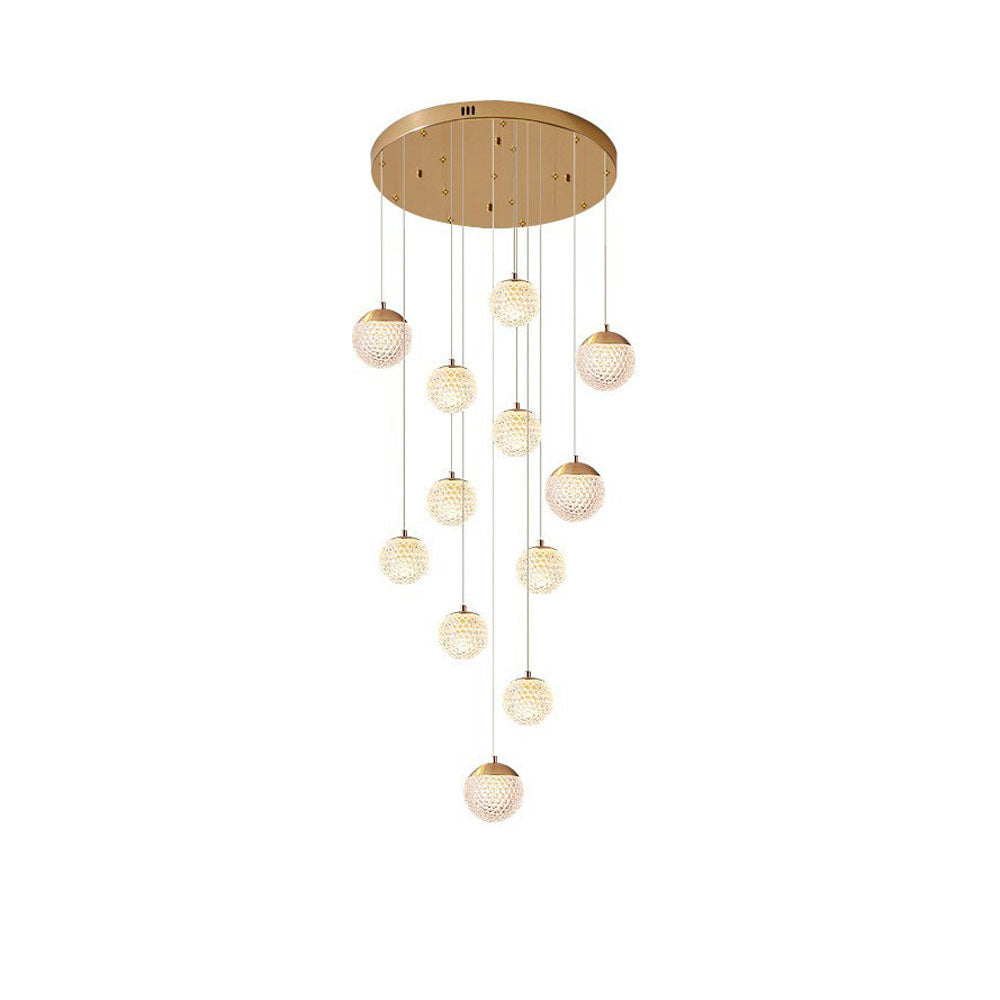 Arisha Multi Staircase Modern Art Deco Pendant Light, Gold - Neutral Decor