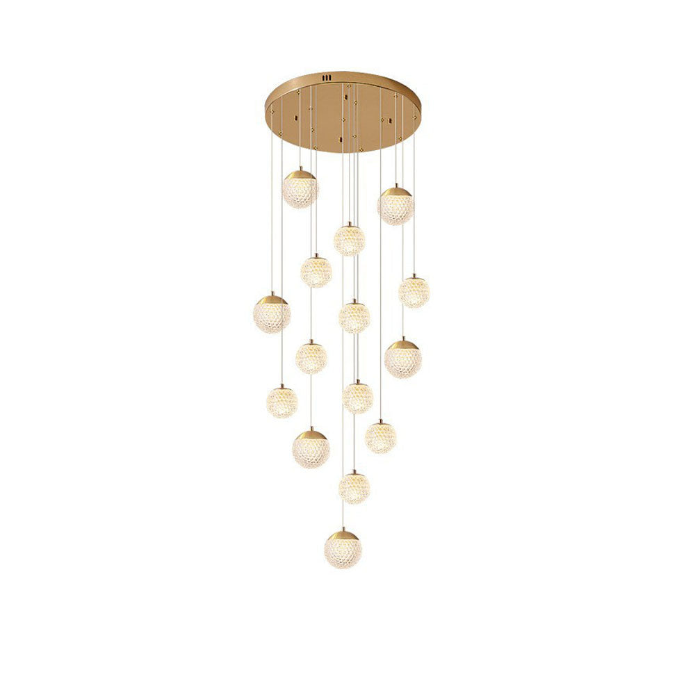 Arisha Multi Staircase Modern Art Deco Pendant Light, Gold - Neutral Decor