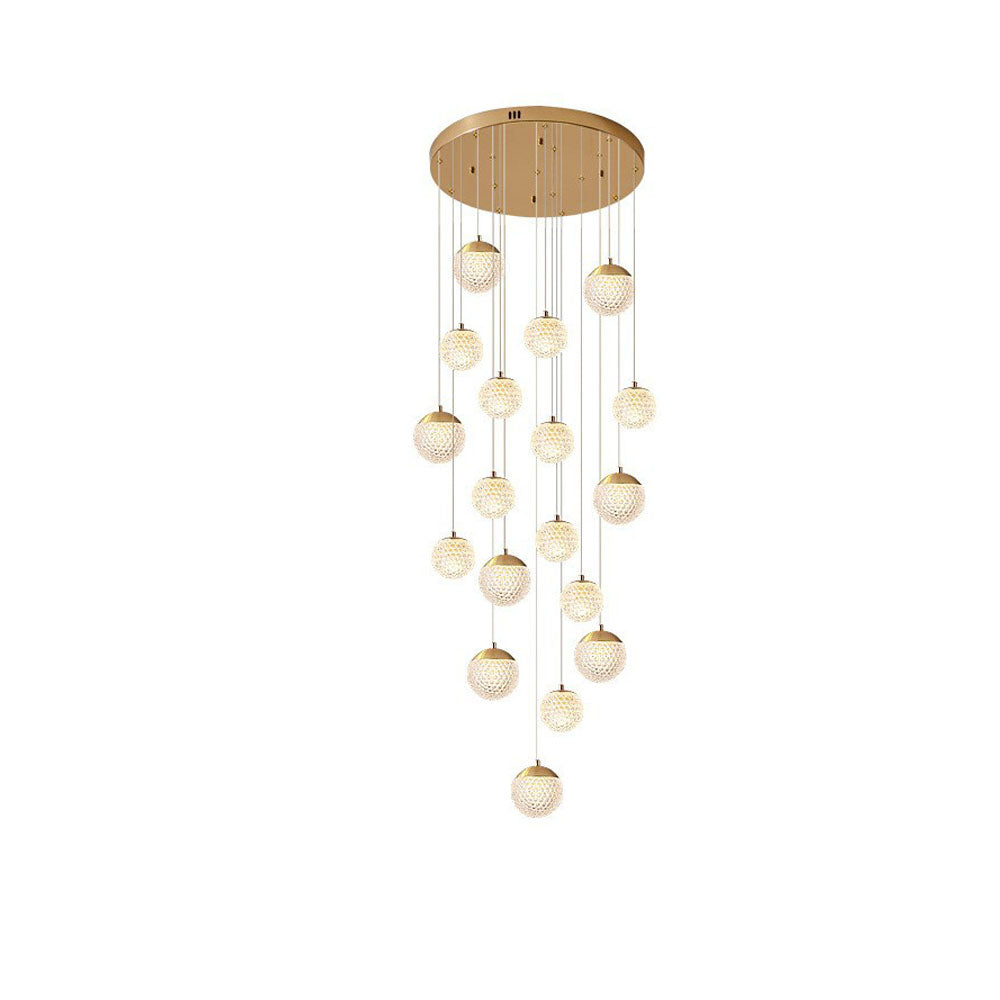 Arisha Multi Staircase Modern Art Deco Pendant Light, Gold - Neutral Decor