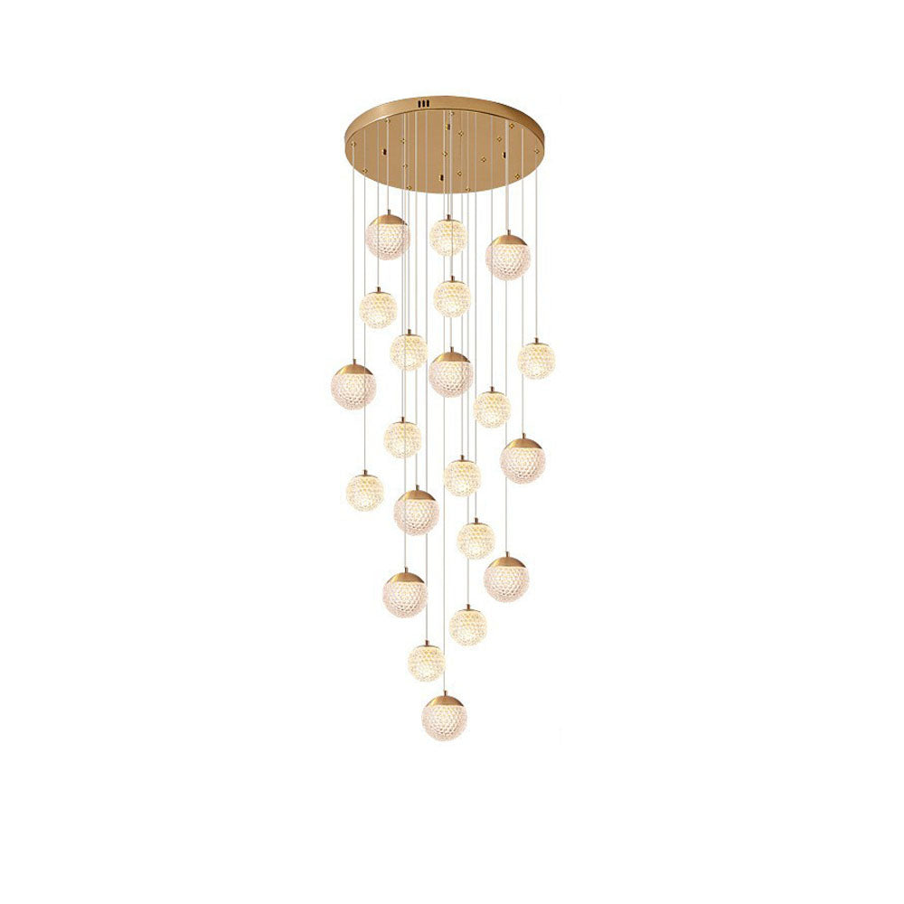Arisha Multi Staircase Modern Art Deco Pendant Light, Gold - Neutral Decor