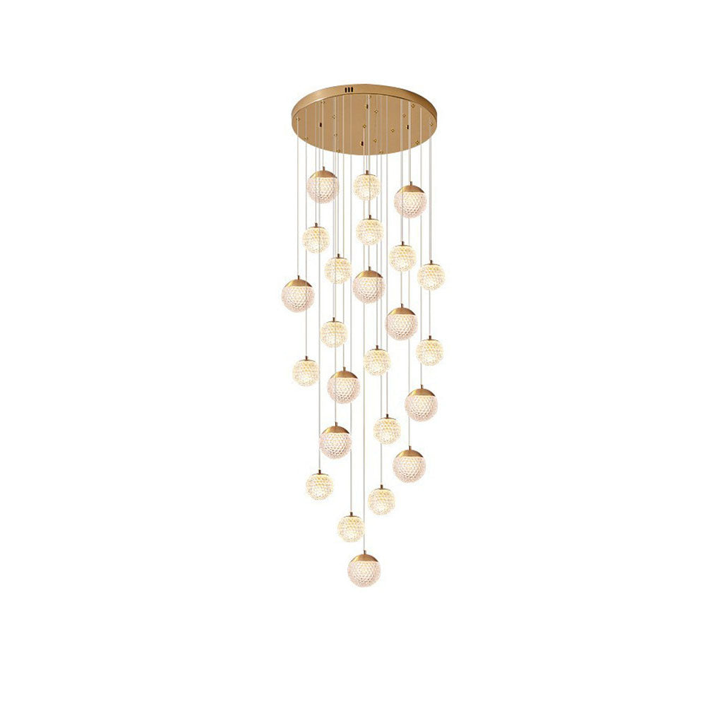 Arisha Multi Staircase Modern Art Deco Pendant Light, Gold - Neutral Decor