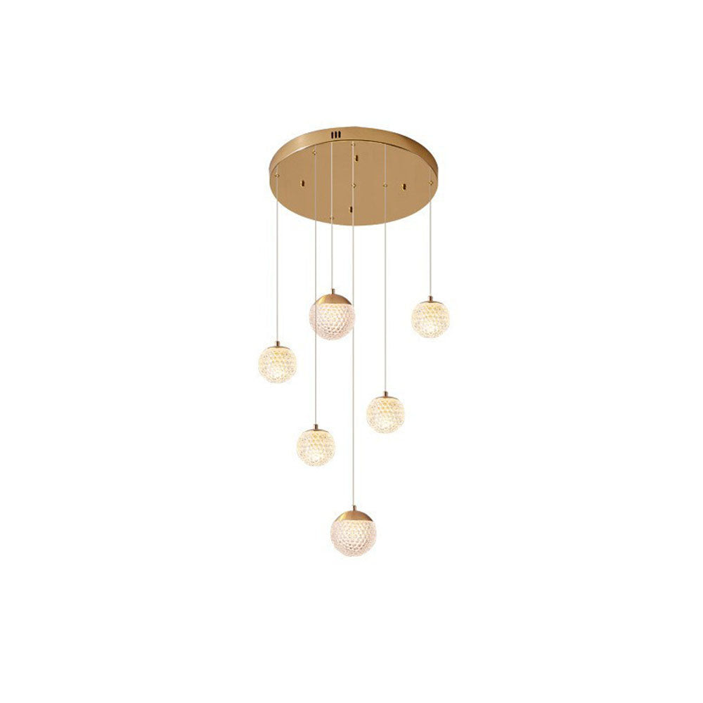 Arisha Multi Staircase Modern Art Deco Pendant Light, Gold - Neutral Decor