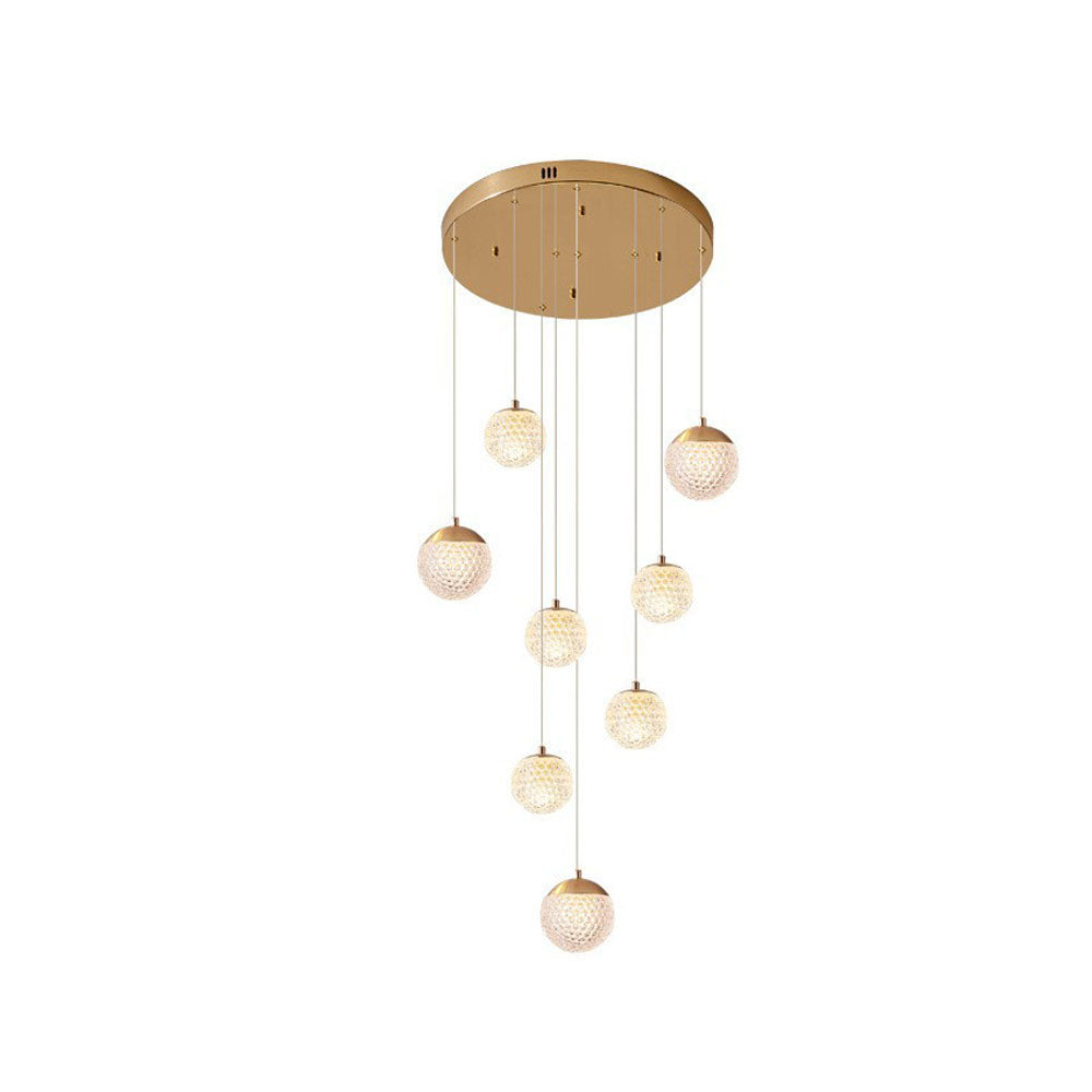 Arisha Multi Staircase Modern Art Deco Pendant Light, Gold - Neutral Decor