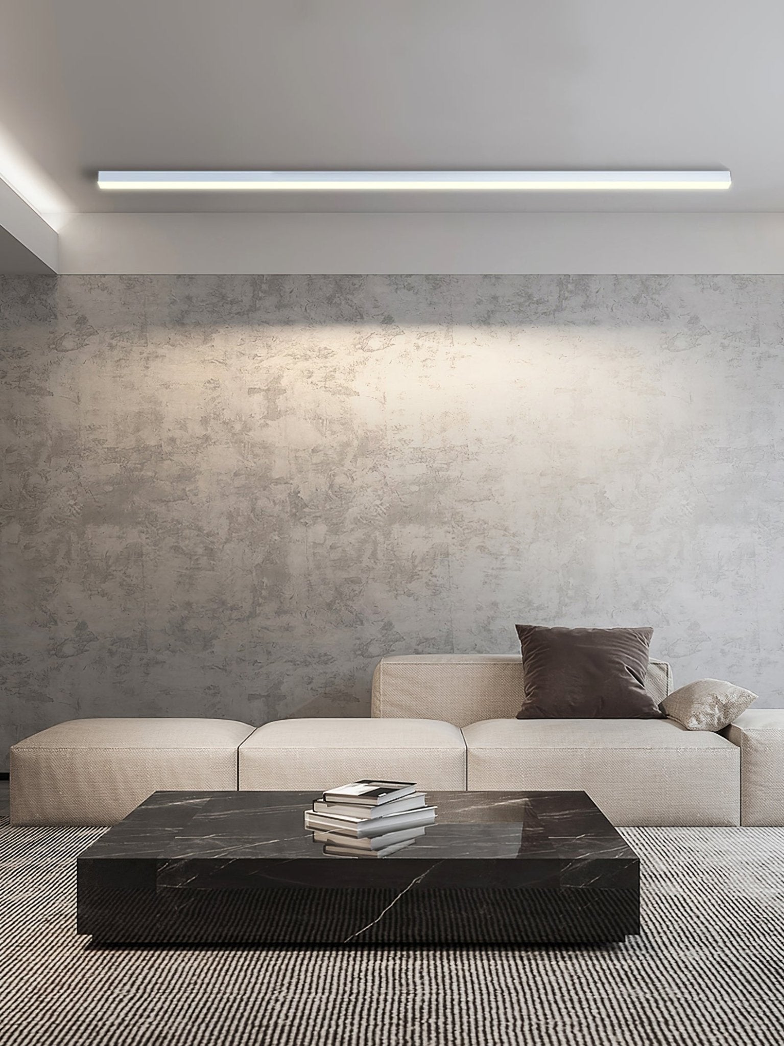 Line Modern Aluminum Floating Light-Neutral Decor