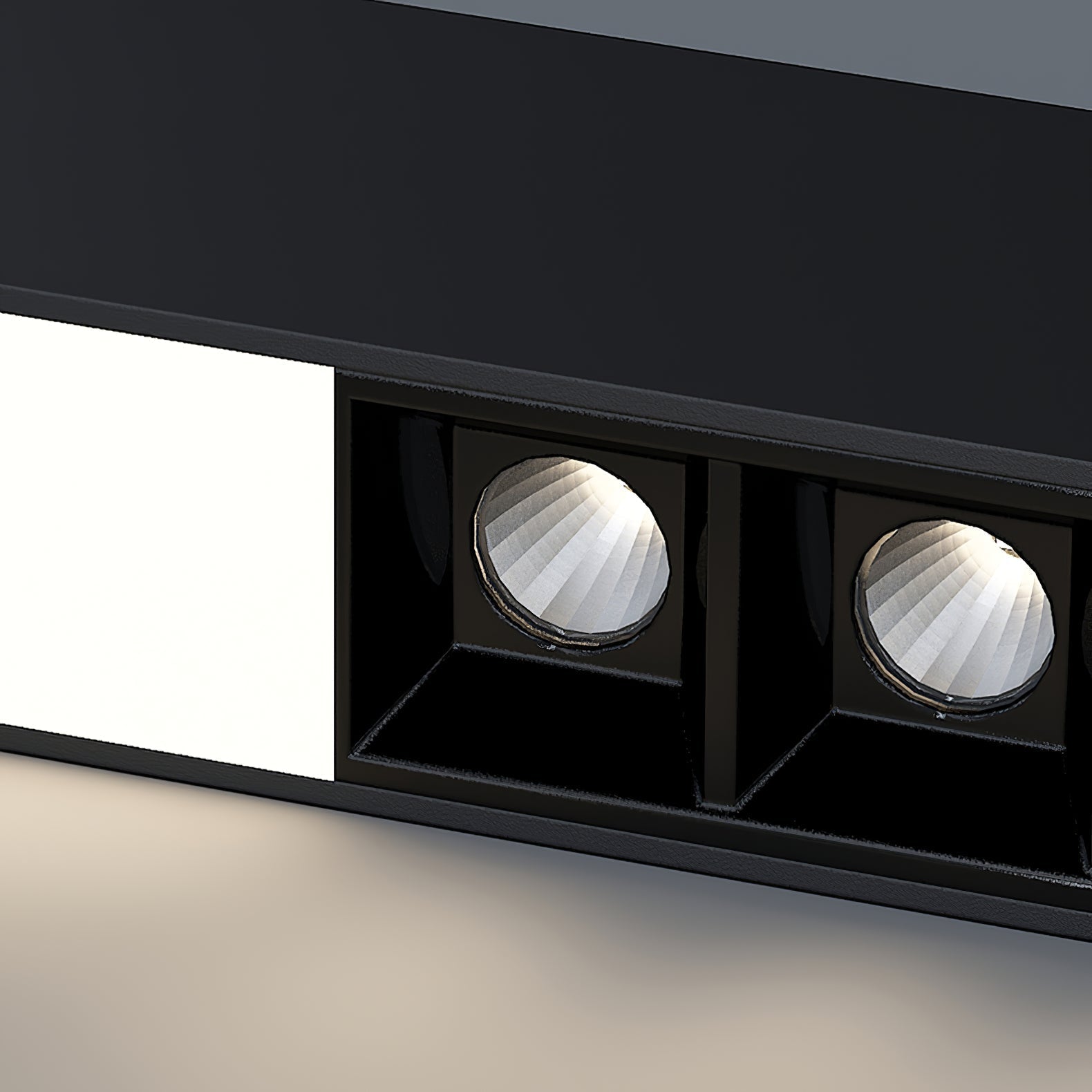 Line Modern Aluminum Floating Light-Neutral Decor