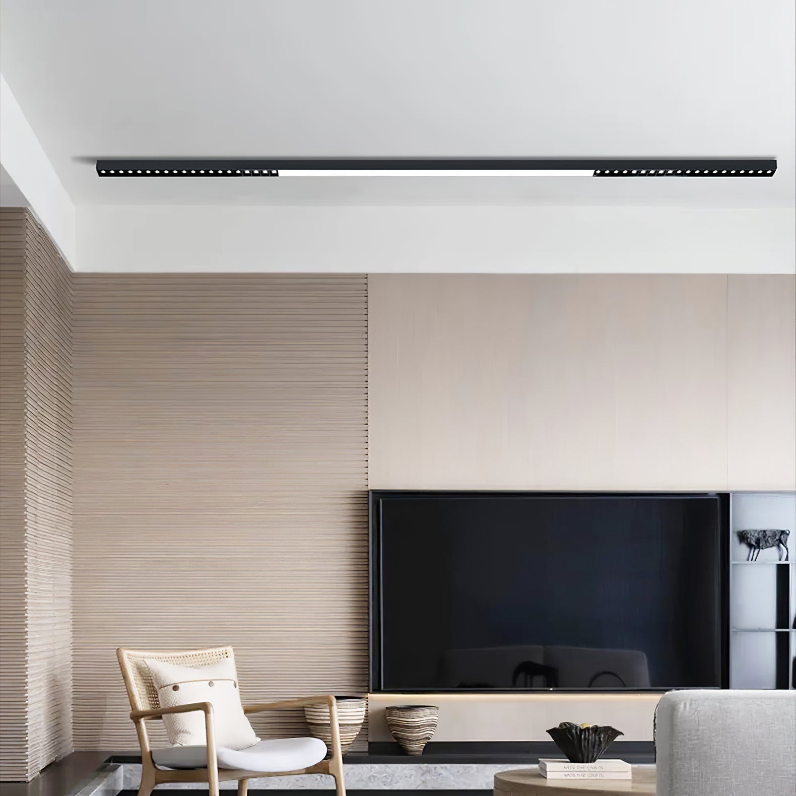 Line Modern Aluminum Floating Light-Neutral Decor