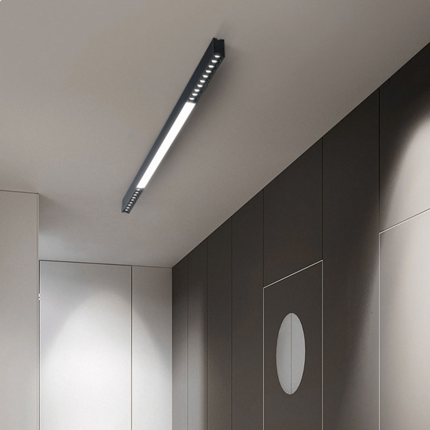 Line Modern Aluminum Floating Light-Neutral Decor