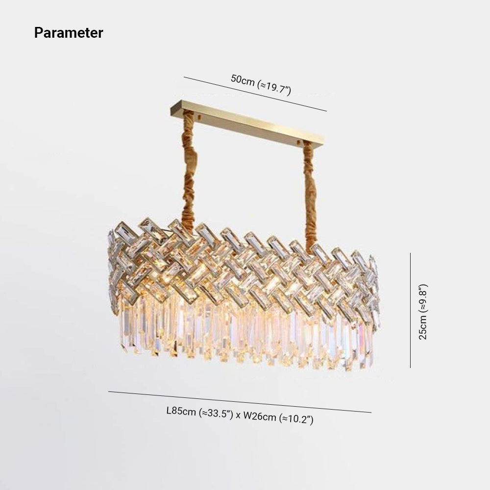 Kristy Luxury Gold Chandelier, Crystal & Metal - Neutral Decor