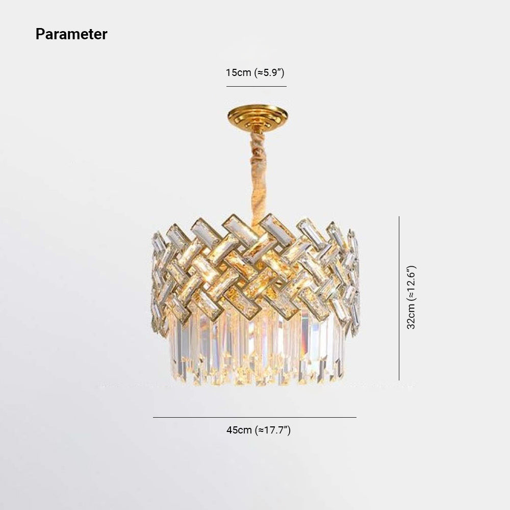 Kristy Luxury Gold Chandelier, Crystal & Metal - Neutral Decor