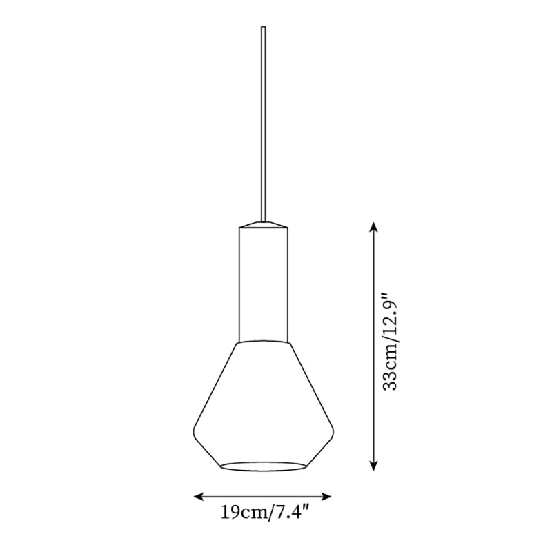 Givor Frosted Glass Pendant Light