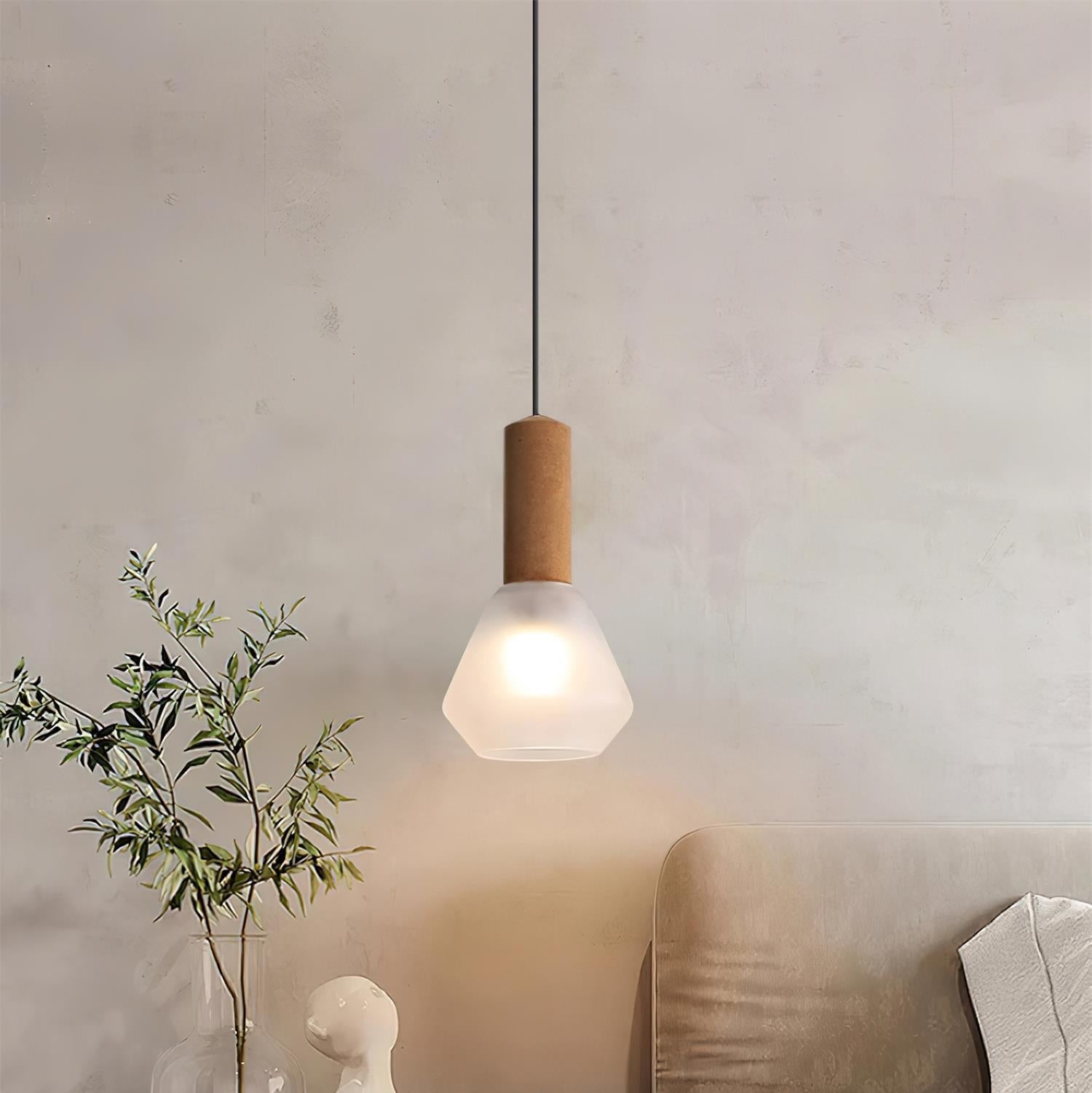 Givor Frosted Glass Pendant Light