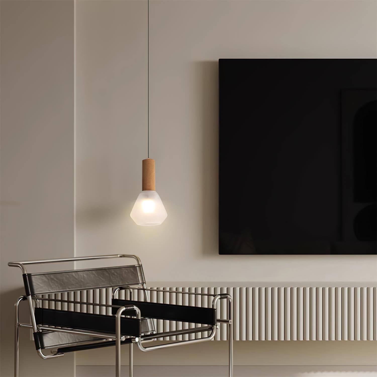 Givor Frosted Glass Pendant Light